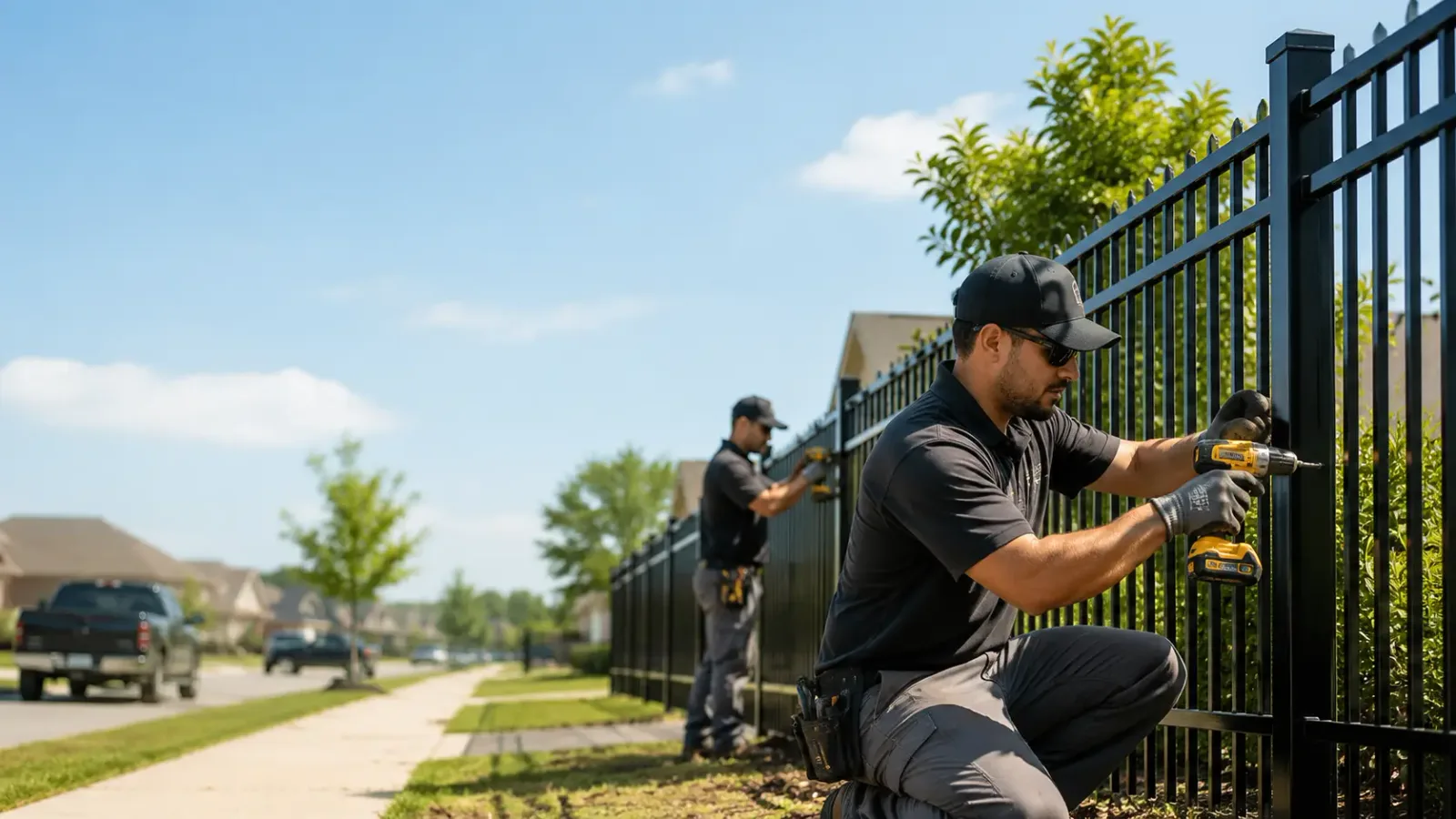 Metal Fence Installation in Briggs, TX